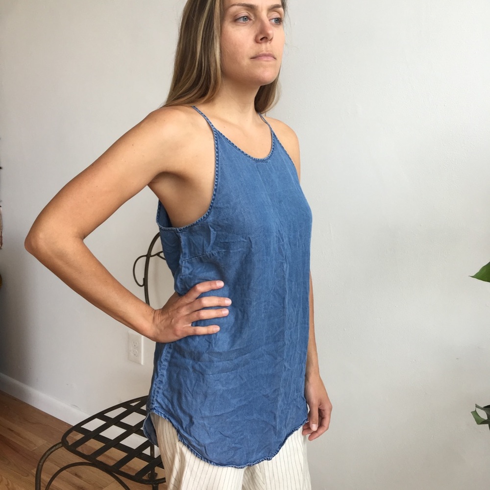 Cotton On Halter neck long denim top